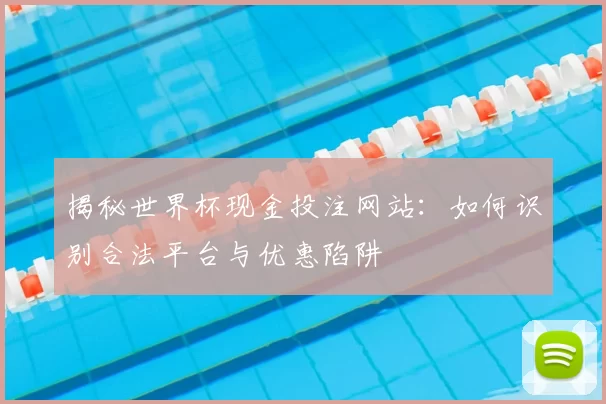 揭秘世界杯现金投注网站:如何识别合法平台与优惠陷阱