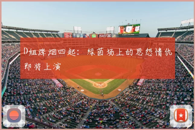 D组烽烟四起:绿茵场上的恩怨情仇即将上演